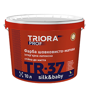 Фарба латексна шовковисто-матова TR-37 silk&baby TRIORA prof 3 л
